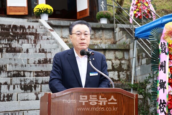 화순군, 개천대제 및 개천절 기념행사_구복규 화순군수의 경축사 /화순군 제공