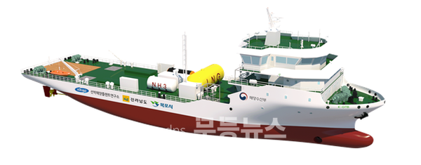 목포시, 친환경선박 미래기술 선도에 박차!(해상실증선박(K-GTB) 시제 조감도)