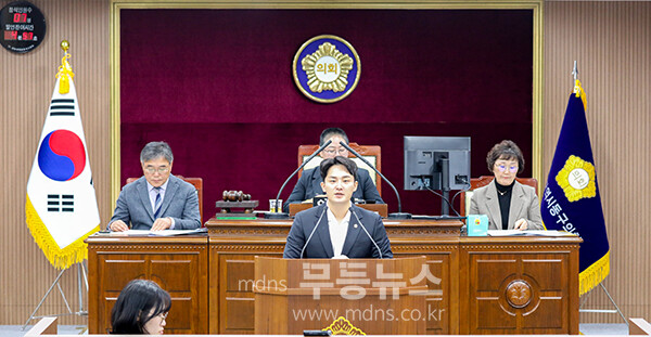 5분 발언을 하고 있는 노진성 동구의원 (동구의회 제공)