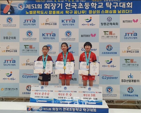 탁구대회 시상사진