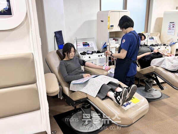 북구 청년간부회의 헌혈 사진