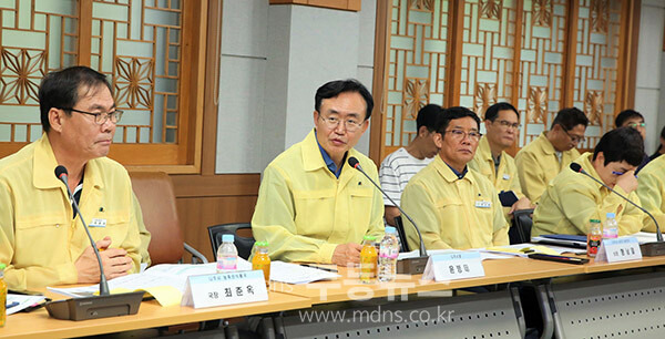 윤병태 시장이 2차 피해 예방을 위해 신속한 방역과 복구를 위한 지원을 지시했다. (사진제공-나주시)