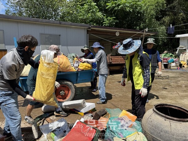 호우피해 복구사진