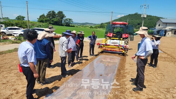 토양소독기 현장 연시회