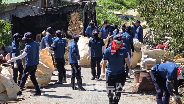 민.관.군  담양군 호우피해 복구 현장/담양군 제공