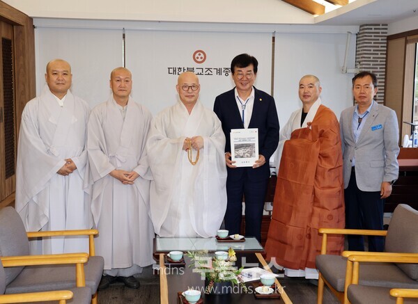 김성 장흥군수 조계종 총무원 방문