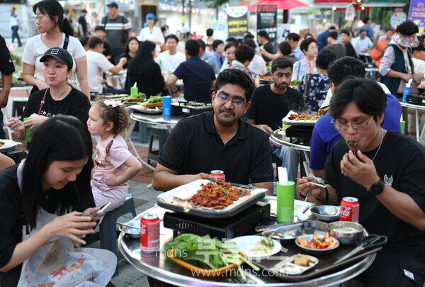 5일 개막한 강진군 병영면 불금불파 현장 모습./강진군 제공
