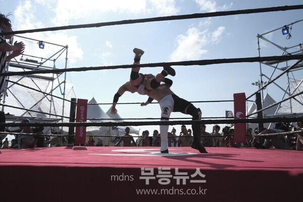 프로레슬링 매치 ‘THE GRATEFUL CLASH TOURNAMENT’/신안군 제공