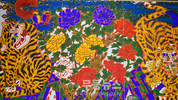 전시중인 2025 전남국제수묵비엔날레 작품 (사진촬영 / 조경륜)