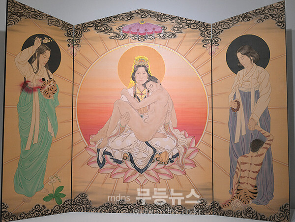 전시중인 2025 전남국제수묵비엔날레 작품 (사진촬영 / 조경륜)