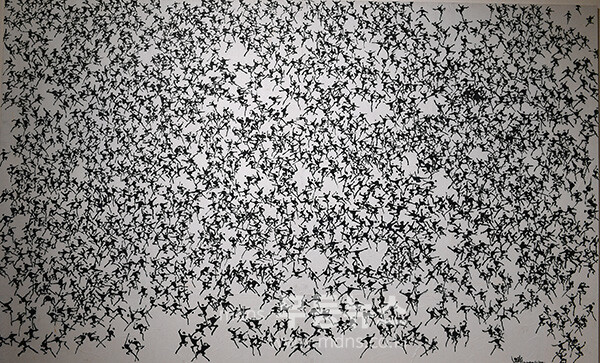 전시중인 2025 전남국제수묵비엔날레 작품 (사진촬영 / 조경륜)