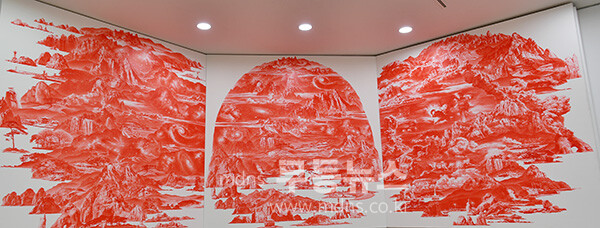 전시중인 2025 전남국제수묵비엔날레 작품 (사진촬영 / 조경륜)