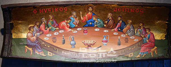 전북 완주 천호성지 순례길에 참여한 광주화정1동성당 공동체  / 최후의 만찬(사진촬영 / 조경륜 베드로)