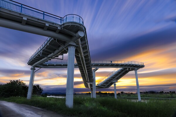 서창 '노을마루' 조망대 장노출 사진 /사진작가 유진석