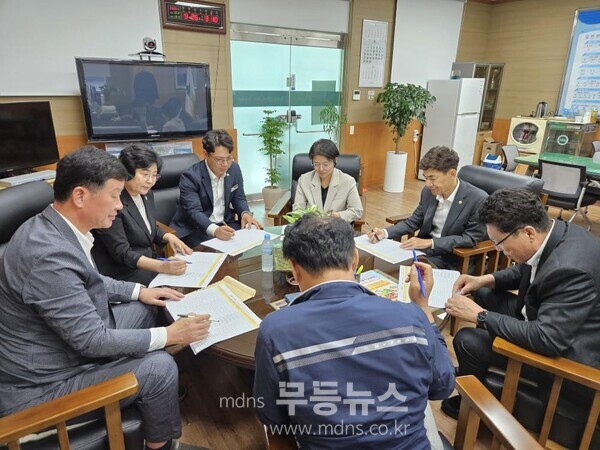 2026년 주민숙원사업 예산 확보 합동 회의 모습./화순군 제공