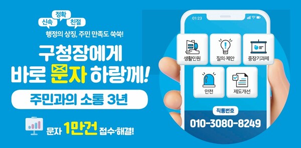 서구, 바로문자하랑께 누적 1만건 돌파