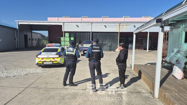 (함평경찰서 사진자료)수확철 농산물 도난 예방활동 전개