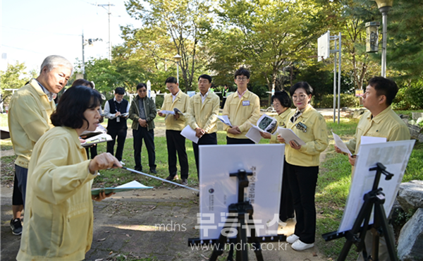 현장 의정 활동을 펼치고 있는  광주 서구의회 기획총무위원회 (서구의회 제공)