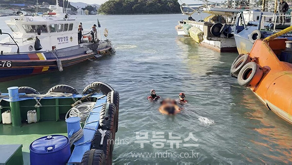인명구조활동을 하고 있는 여수해경 (여수해경 제공)