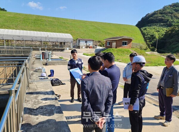 연암정수장 위생관리 실태점검 실시./영광군 제공