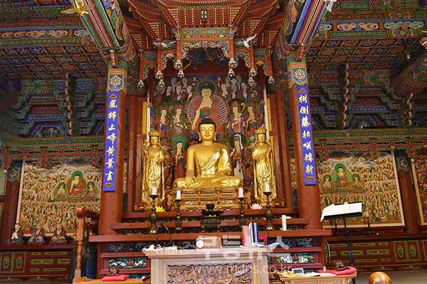 장성 백양사 대웅전 (사진촬영 ; 2025년 11월 8일, 조경륜)