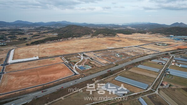 빛그린산단 내 금호타이어 공장 부지 현장 사진