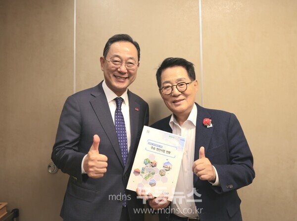 명현관 군수 국회방문 (박지원 국회의원)/해남군 제공