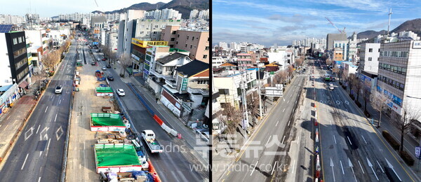 자료사진_도시철도2호선 건설사업 1단계구간 교통개방(전후)