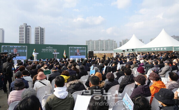  광주 최초 복합쇼핑몰 ‘더현대 광주’ 착공식과 함께 본격적인 개발을 시작한다./사진=광주광역시 제공