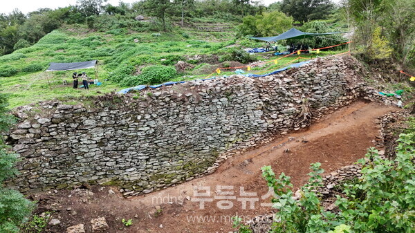 고흥 남양리 산성 성벽 전경/고흥군 제공